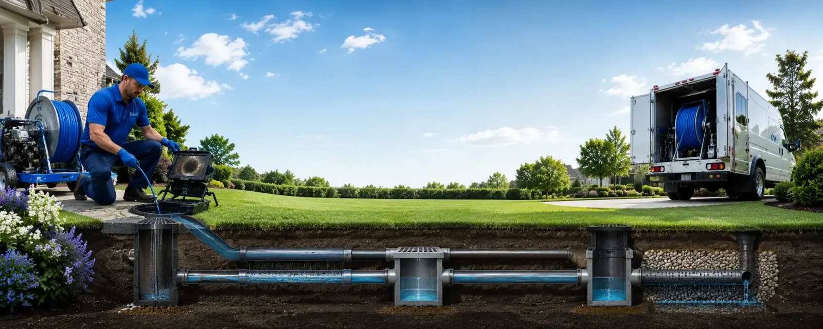 Outdoor drain cleaning information for Geddes, SD